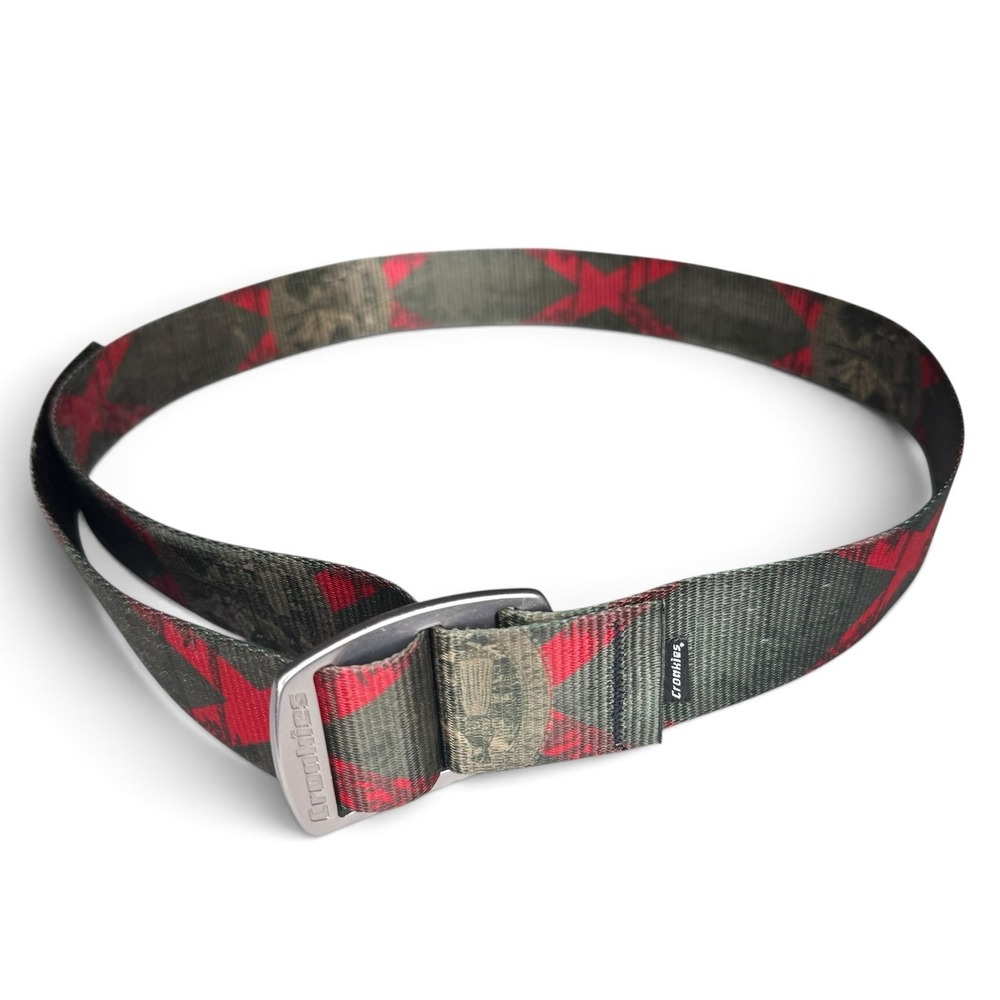 Croakies Belt Bottle Opener Buckle Florida State Flag Palm Camo 47" Adjustable